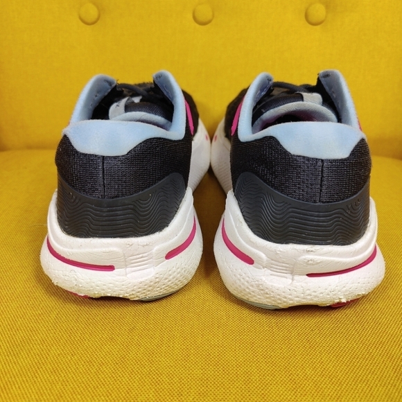 Brooks Ghost Max Sneakers Black Teal White Women's Running Shoes Size 8.5B - Picture 8 of 10